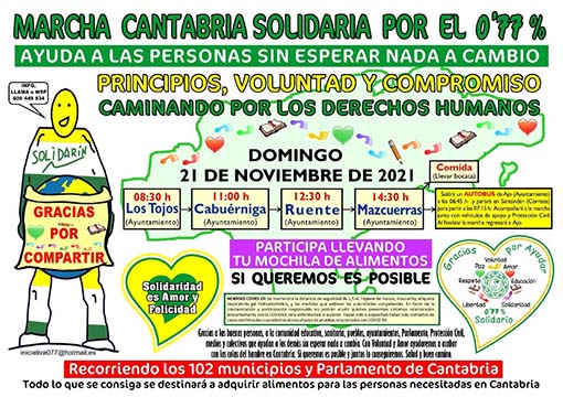 Marcha Solidaria por el 0,77%